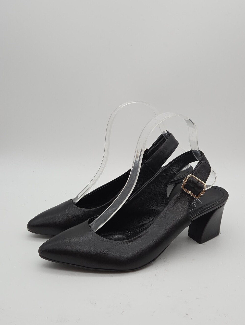 AGL Block Heel Slingback Pump Shoes Size 8
